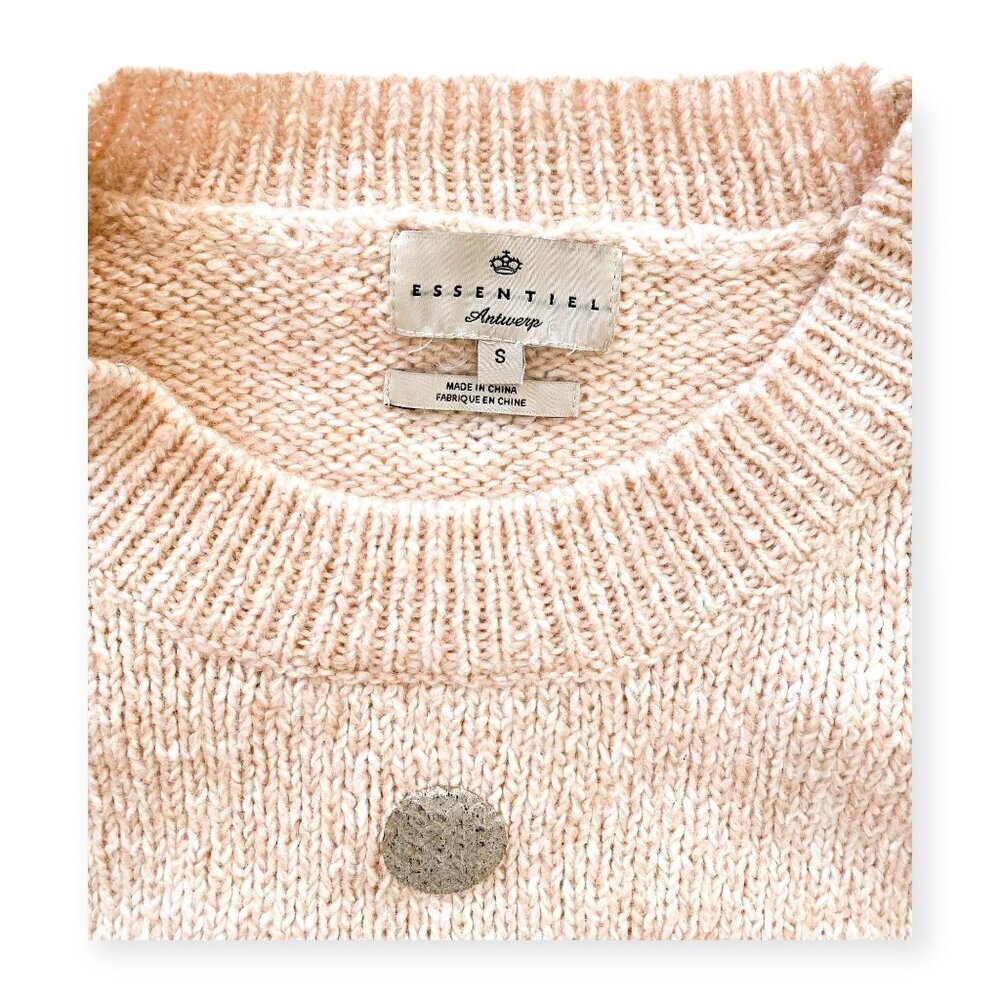 Essentiel Antwerp Hoovercraft Sweater, Size S, pale pink/beige with polka dots - Picture 12 of 14